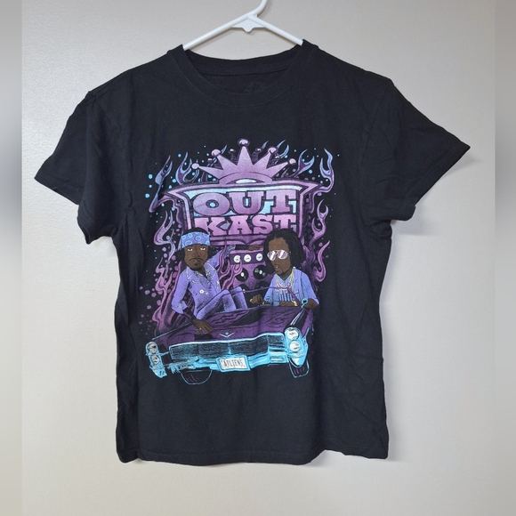 Outkast Atliens T Shirt Lowrider Hip Hop Rap Cartoons Mens Black Size Small - Picture 2 of 10